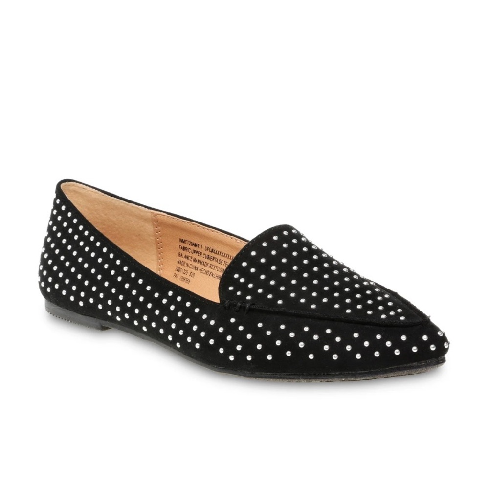 Time & Tru Black Flats